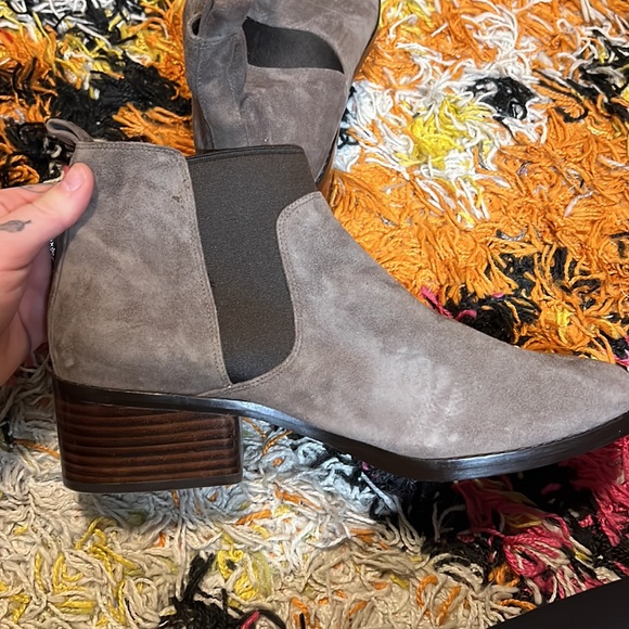 Grey Suede Booties - Picture 3 of 3